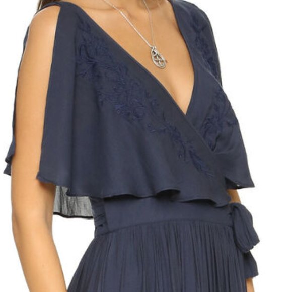 Free People Fiona Embroidered Wrap-Detail Maxi Dress - Picture 7 of 9